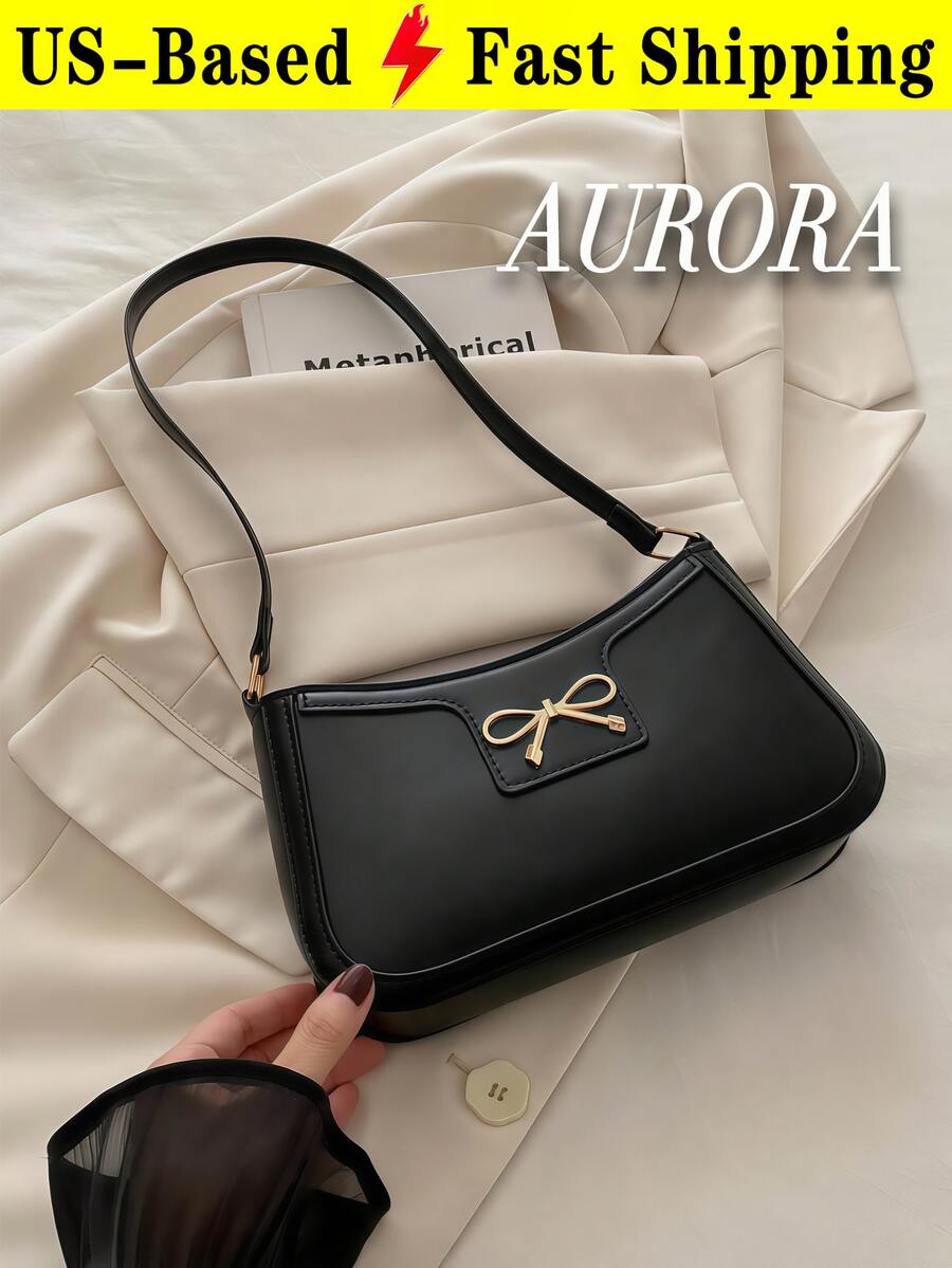 Elegant Bow - Decorated Underarm Shoulder Bag For Women, Chic & Versatile Style With Delicate Design, Cute And Practical Shoulder Bag,Crossbody Bag - 彩色 - 查看 1