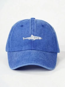 經典復古 Y2K 水洗刺繡「魚」原創棒球帽卡車帽，男女通用，適合四季春夏秋冬，情人節、單身派對、父親節、母親節、教師節、開學季、萬聖節、新娘、學生、教師的完美禮物，女性夏季旅行海灘必備，女性海灘帽，新娘婚禮必備，粉色、黑色波多黎各休閒頭飾女性卡車帽 - 棒球帽 - 查看 11
