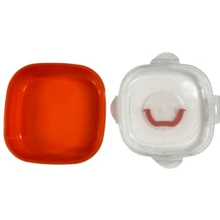 2 Topper Tupper Lunch Box Coloridos Mega Amplios Bento Comida | Colores Surtidos - Multicolor - Ver 3