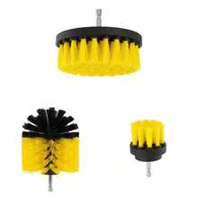 Bộ 3 đầu bàn chải gắn máy khoan, bàn chải chà nylon, bàn chải làm sạch nhiều kích cỡ cho ron gạch phòng tắm, bồn rửa bát, bánh xe ô tô, bồn tắm, dụng cụ tẩy vết bẩn gia dụng - Nhiều màu - Xem 6
