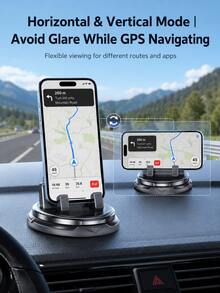 Multifunctional Hidden Parking Sign Car Phone Holder, 360 Degree Rotating Anti-Slip Center Console Navigation Mount, Universal Car Phone Holder - A - View 5
