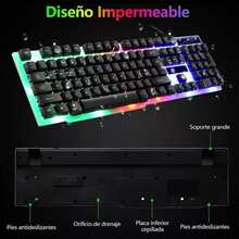 Professional Gaming Keyboard And Mouse Kit With USB Mouse Pad - View 2