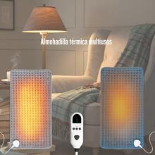 Almohadilla térmica multifuncional, calentamiento rápido, temperatura constante sostenida, lavable a máquina. - gris - Ver 2