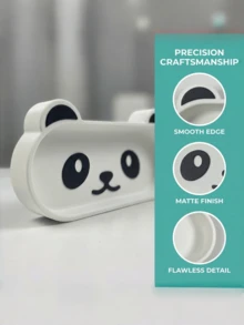 1Pc Cute Panda Jewelry Tray, Store Keys, Glasses & Jewelry, Desktop Storage, Decorative Vanity Ornament, For Entryway, Desk & Bathroom, Adorable Panda‑Face Design, Dual‑Purpose Vanity Storage Plate, Ideal Gift For Panda Lovers - View 6