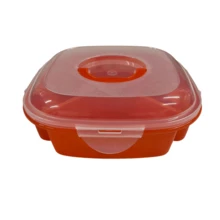 2 Topper Tupper Lunch Box Coloridos Mega Amplios Bento Comida | Colores Surtidos - Multicolor - Ver 4