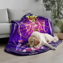 1PC Colorful Hoodie, Buzz Lightyear, Toy Story, Disney All-Star Theme Flannel Printed Blanket, Air Conditioning Cover Blanket - 100% Polyester Knitted Quilted Blanket, Digital Print - Comfortable Bedding Suitable For All Seasons, Perfect For Napping, Camping, Travel - Ideal Gift For Friends And Family, Comfortable Flannel Blanket - Multiple Sizes Available, Ultra Soft, Suitable For Sofa/Bed, Essential For All Seasons, Perfect For Daily Relaxation On The Sofa - Multicolor - View 5