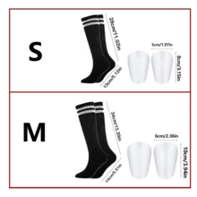 Cross-Football Training Accessories Set, Long Striped Socks + Printed Pads Combination, Lightweight Outdoor Sports Accessories, Suitable For Field Training Activities - Cross - View 3