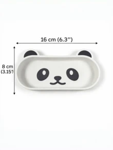 1Pc Cute Panda Jewelry Tray, Store Keys, Glasses & Jewelry, Desktop Storage, Decorative Vanity Ornament, For Entryway, Desk & Bathroom, Adorable Panda‑Face Design, Dual‑Purpose Vanity Storage Plate, Ideal Gift For Panda Lovers - View 9