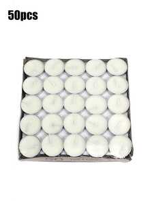 1pc/50pcs/100pcs [母親節創意蠟燭架] 50pcs/盒 2小時持續燃燒蠟燭，母親節求婚、告白、生日創意DIY心形蠟燭、蠟燭架、茶蠟、婚禮裝飾、飯店裝飾、拍照道具、浴室配件、浴室裝飾 - 彩色 - 查看 24