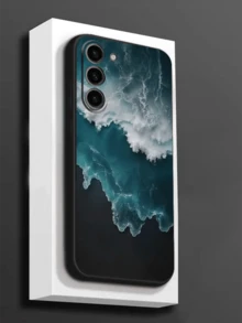 1 pieza Funda protectora premium azul marino profundo para teléfono, carcasa suave de TPU negro, resistente al desgaste, a prueba de golpes, protección de Body completo, compatible con Huawei Honor Galaxy A04e/A05s/A13/A14/A15/A34/A35/A50/A52/A53/A54/S21/S22/S23/S24/S25/S25Ultra/S25 FE/S26/S26PLUS/S26ULTRA/S26 EDGE/ 6A/7A/8A/ 12T/13T/14T [Versión internacional, no versión local] - Negro - Ver 1