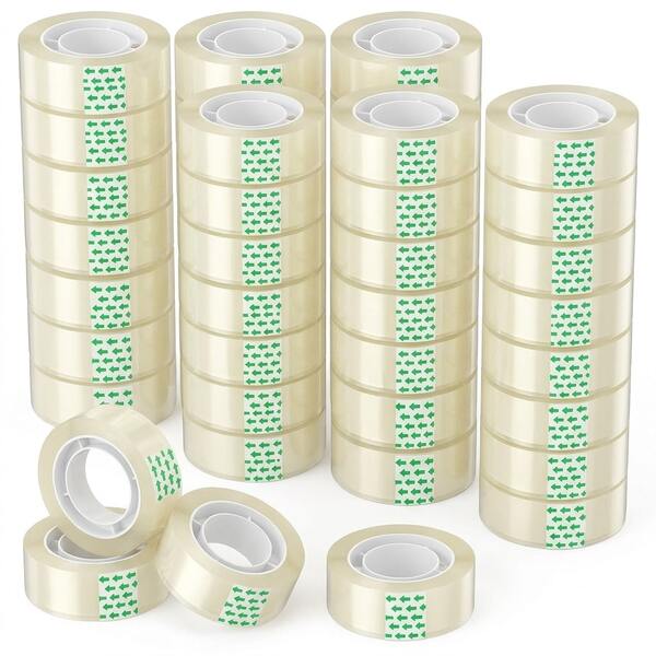1/6/12 Rolls Clear Adhesive Tape, Single-Sided Sticky Stationery Tape, Suitable For Gift Wrapping, Floral Arrangement, Balloon Decoration, DIY Crafts, Scrapbooking, Planner, Office And School Supplies, Home Office, Packaging And Daily Use