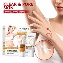 1 Box/2 Pcs Rice Hair Removal Set, Includes Rice Hair Removal Cream And Soothing Gel, Fast And Gentle Hair Removal, Helps Reduce Hair Growth, Repairs Hair Follicles, Moisturizes Dry Skin, Makes Skin Smooth, Soft And Delicate, Suitable For Daily Use - Multicolor - View 2