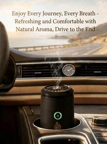 FIYIBAN Portable USB Solid Oud Essential Oil Aromatherapy Diffuser, Car & Home Dual Use, Fast Heating, Long-Lasting Fragrance, Aromatherapy Nebulizer, Suitable As Gift - Black - View 9