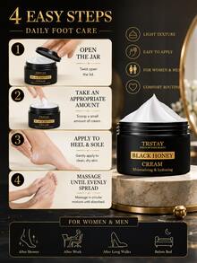 TRSTAY Foot Care Cream Rich Hydrating Balm With Lightweight Non Greasy Texture Moisture Lock Blend Soothing Comfort Soft Skin Feeling Smooth Feet Care Routine Daily Use Home Spa Relax Gift Limited Beauty Skincare Essential - Multicolor - View 6