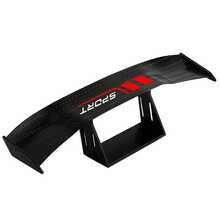 Carbon Fiber Black Pattern Sport Style ABS Mini Spoiler, Matte Finish, Large Adhesive Area, Universal Fit For Multiple Car Models - A - View 5