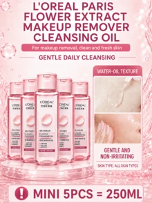 L’Oreal Paris L'Oreal Cleansing Oil 50ml*3/5pcs, Deep Cleansing, Easy Makeup Removal, Non-Irritating For Sensitive Skin, Long-Lasting Hydration, Suitable For All Skin Types - Floral Extract Cleansing Oil 50ml - View 12