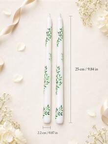 2 buah Lilin Taper Motif Bunga Eropa, Set Lilin Dekoratif Tangkai Panjang, Cocok untuk Dekorasi Pernikahan, Dekorasi Meja Pernikahan, Makan Malam Romantis, Dekorasi Rumah, Dekorasi Kamar, Hiasan Tengah Meja, Hadiah untuk Wanita - Berbagai gaya - View 13