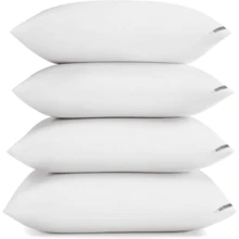 Ultra Plush Polyester Square Throw Pillow Insert, Hypoallergenic High Resilience Washable Cushion Core, Soft Polyester Filled Pillow Insert For Sofa Bedroom Dorm Home Decor & Back Support - White (white) 2pcs - View 1