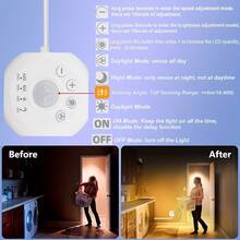 LQHZMYY Human Body Sensor COB Light Strip Flowing Sensor LED Light Bar, USB Powered Flexible Light Strip, Wall-Mounted Design, Warm White/White Light Adjustable Delay, Cuttable, Multi-Functional Suitable For Stairs, Bedroom, Living Room, Cabinet, Entertainment Space - Sensor-activated Water Flow - View 5