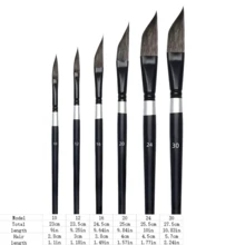 Dom Delfim 6-Piece Paint Brush Set, Ergonomic Design For Comfortable Grip, Multi-Purpose Brushes For Watercolor, Acrylic, Gouache And Oil Painting, Holiday Christmas Stocking Stuffer Gift, Suitable For Artists, Adults And Teens - H - View 2