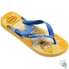 Havaianas Simpsons Casual Men's Original Flip-Flops - 黃卡哈 - 查看 4
