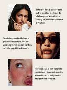 RHODE Set de bálsamo labial Hailey de 3 piezas (incluye delineador de labios, bálsamo labial y rubor). Set de maquillaje. Set de brochas de maquillaje de regalo promocional (6 brochas). Rubor portátil, delineador de labios con péptidos, brillo labial con péptidos. Maquillaje e hidratación para rostro y labios. - pecas+tostada - Ver 8