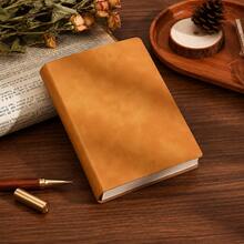 A6 Leather Notebook - 400 Pages Soft Cover Diary, Portable Thick Blank Notebook, Foil Stamped Thick Notebook Suitable For Students And Office Use. Ideal For Writing, Travel And Daily Records. School Supplies - A6 blank - View 10