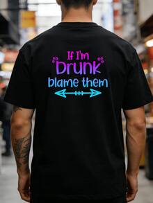 Camisetas% originales. Si estoy borracha, les doy la culpa. Camisetas divertidas a juego para mejores amigos y familiares. - Blanco - Ver 8