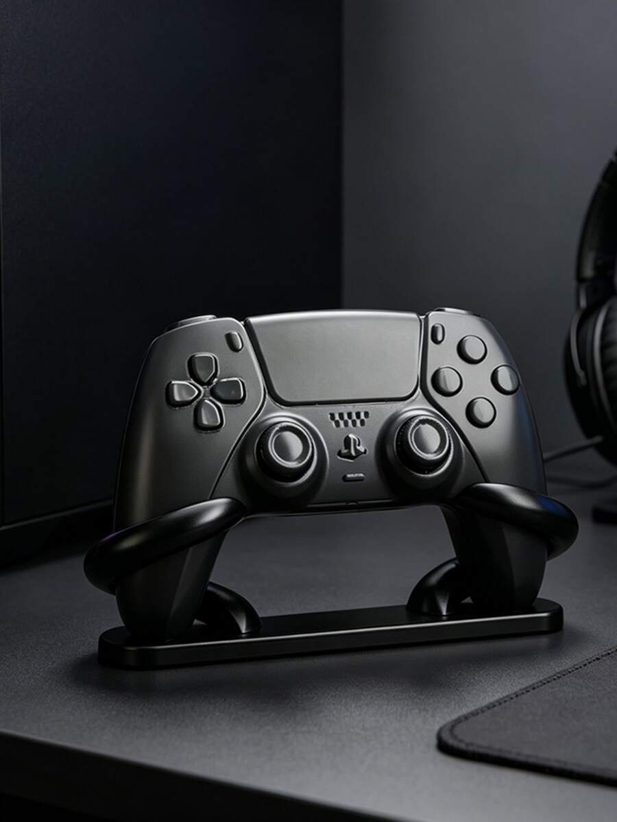 P S 5/P S 4/Xboxss Controller Stand With Corner Design | Sharp Angle Artistic Design, Stable Non-Slip Base, Compatible With DualSense Controller | Desktop/Display Stand Storage, Essential Accessory For Gaming Live Stream/Player Collection - Acute Angle Artistic Design - View 1