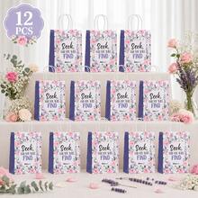 Reusable Floral Gift Bags With Bible Verses, Christian Baptism Paper Gift Bags Suitable For Women, Wedding, Birthday Gift Packaging - Color Mixing - View 16