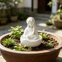1pc Heart-Shaped Female Deity Statue, Perfect As Bonsai, Potted Plant, Aquarium Decor, Study Or Bedroom Desk Decorative Sculpture - Ideal Birthday Or Graduation Gift - Single Piece - View 2