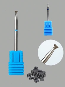1/5/10個中粗鑽石美甲鑽頭，用於去除指甲兩側多餘膠水，耐用鑽頭 - 彩色 - 查看 10