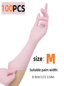 Powder-Free Disposable Nitrile Gloves, Size: S, M, L, XL, Durable Household Cleaning Gloves, Suitable For Kitchen, Bathroom, Cleaning, Food Handling, Tattoo, Beauty, Hair Dye, Pets, Beauty Salon, Cleaning Supplies, Small Household Appliances And More (Black, Dark Pink, Blue, White, Dark Purple, Light Pink, Light Green, Light Purple, Transparent) (No Packaging Box) 4/100/300Pcs - Multicolor - View 30