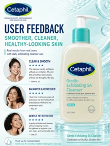 Cetaphil 水楊酸溫和潔面凝膠 236ml 正裝/29ml 試用裝，溫和去角質與清潔，減少瑕疵，平衡油脂分泌，適合油性與敏感肌膚 - 絲塔芙水楊酸嫩膚溫和潔面啫咖哩 - 查看 9