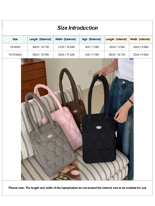 Minimalist Fluffy Laptop Bag, Compatible With MacBook 13/14 Inches, 15/15.6 Inches, Laptop Shoulder Bag, Computer Lnner Bag - View 4