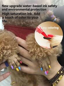 12pcs Dog Nail Polish Pens Quick Dry 12 Colors Pet Nail Polish For Dogs Or Cats Easy Application Dog Nail Polish Fast Dry Dog Polish - Great Dog Accessories Puppy Nail Polish Set - Multicolor - View 4