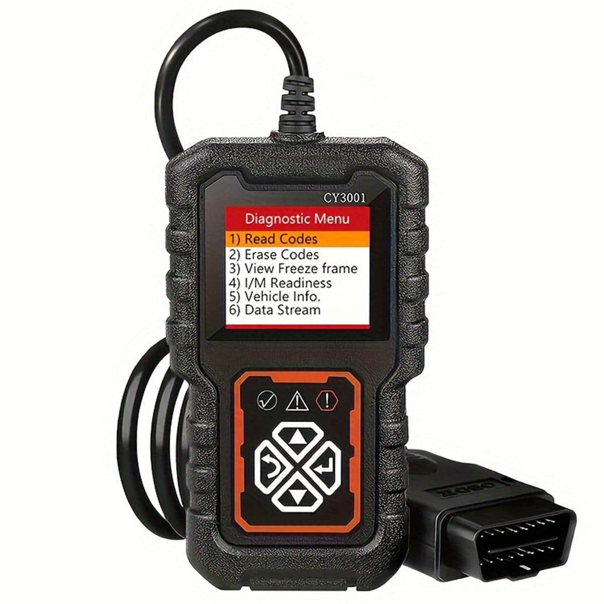 CY3001 OBD2 Car Diagnostic Tool - Advanced Engine Fault Diagnostic Tool, USB Powered, Compatible With All Vehicles Since 1996, Supports 36V, Featuring DTC/Freeze Frame/Read/Erase/Data Stream Functions - Black - View 1