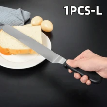 3/1 入烘焙工具 - 不鏽鋼奶油抹刀 - 6/8/10英吋平刮刀，適用於烘焙蛋糕、裝飾與抹平奶油 - 彩色 - 查看 11