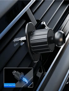 汽車手機支架，通用型手機出風口導航支架，360度旋轉後視鏡面板手機支架，適用於汽車出風口，適用於手機與儀表板安裝，汽車配件，駕駛者必備禮物 - 鏡面面板 - 查看 10