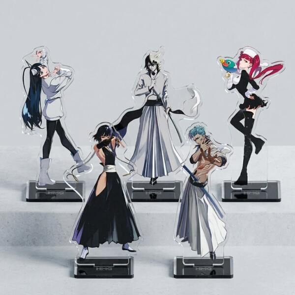 BLEACH X LAM Acrylic Stand Anime Byakuya Kuchiki Toshiro Hitsugaya Kenpachi Renji Abaraki Rukia Kuchiki Desktop Decor Cosplay Collectible Gift