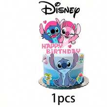 Stitch-Themed Birthday Cake Toppers For Family Birthday Parties, DIY Cake Decorations, Christmas Decorations - View 3