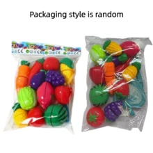 12PCS Children's Cutting Fruit And Vegetable Toy Set, Realistic Kitchen Role Play Toys, Montessori Educational Learning Toys, Role Playing, Develop Fine Motor Skills And Hand-Eye Coordination, Suitable For Boys And Girls 3 Years And Above As Birthday Gift - Multicolor - View 11