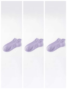 3/6雙 春夏女款低筒船襪，拉環設計，純色網布，吸汗透氣、防異味短襪 - 彩色 - 查看 21