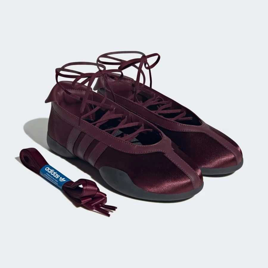 Adidas TAEKWONDO MEI BALLET SHOES Women's • Originals Maroon / Core Black KJ8371 | Retro Heritage Style, Timeless Silhouette - 栗色核心黑 - 查看 1