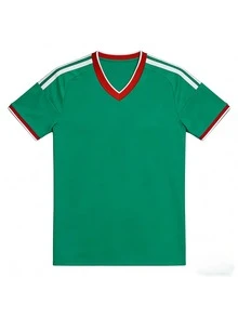 Camiseta de Futbol Verde con Diseño 2026 USA Canada Mexico Estampado de Balon de Futbol para Hombre Deportiva Casual para Juego y Entrenamiento - Verde - Ver 2