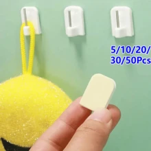 5/10/20/30/50個免鑽孔窗簾掛鉤,適用於窗簾桿 - 彩色 - 查看 2