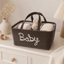 1pc Letter Diaper Storage Basket, Newborn Diaper Storage Box, Suitable For Nursery Use, Baby Shower Gift - Multicolor - View 13