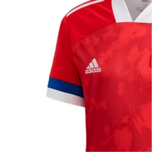 Adidas 2020 European Championship Russia Home Fan Version Fashion Comfortable Simple Short Sleeve Football Shirt Red Tops Men - Multicolor - View 2