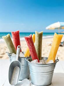 Popsicle Bags, DIY Popsicle Molds, Suitable For Juice, Milkshake, Yogurt, Chocolate, Etc. Reusable, Self-Sealing Bags, Essential For Summer Cold Drinks. - Multicolor - View 2