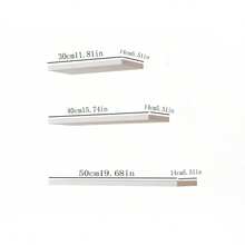 No-Drill Wall Shelf, Storage Organizer For Living Room, Bedroom, Dining Room, Bathroom, Kitchen, Study, Garden, Easily Create A Tidy Space, Convenient Installation Without Drilling! - New White - View 8